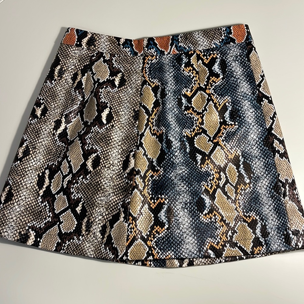 Snake Print Skirt